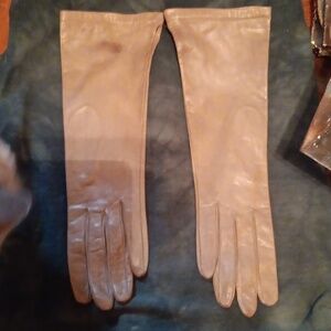 NWOT LIONEL DE GRAND PARIS TAN LEATHER GLOVES 7 1/2